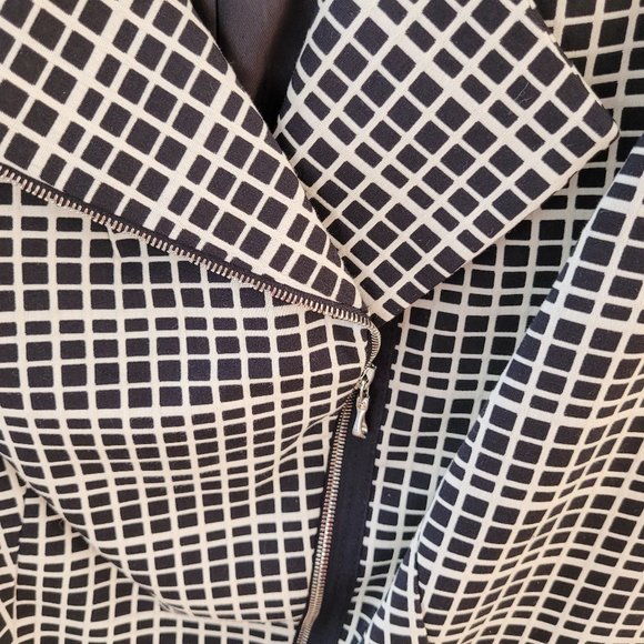 Freda's Black and White Check Print Jacket US 8 - Picture 3 of 10